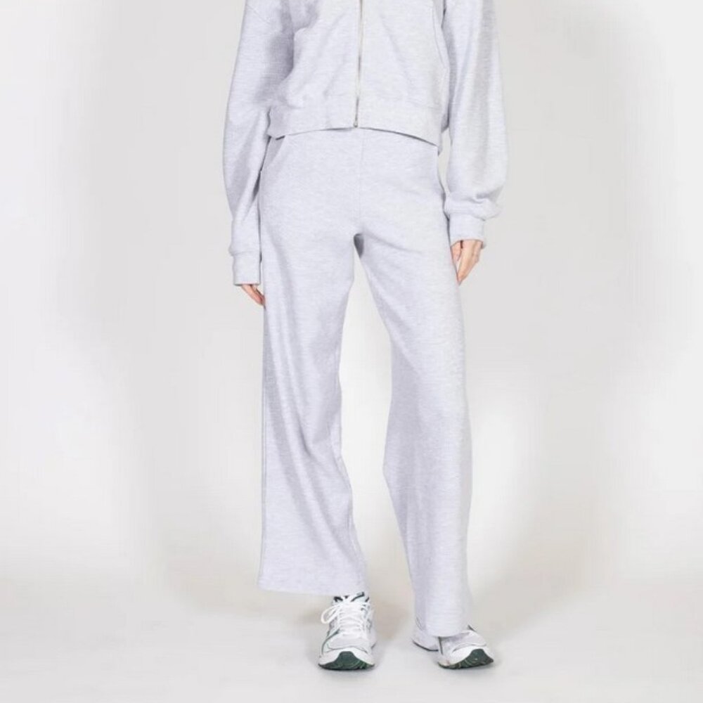 NWT Brunette the Label BTL Waffle Knit Pants, Pebble Grey, Size 3X/4X, P…